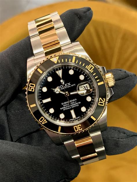 rolex stainless steel and gold|Rolex gold and stainless submariner.